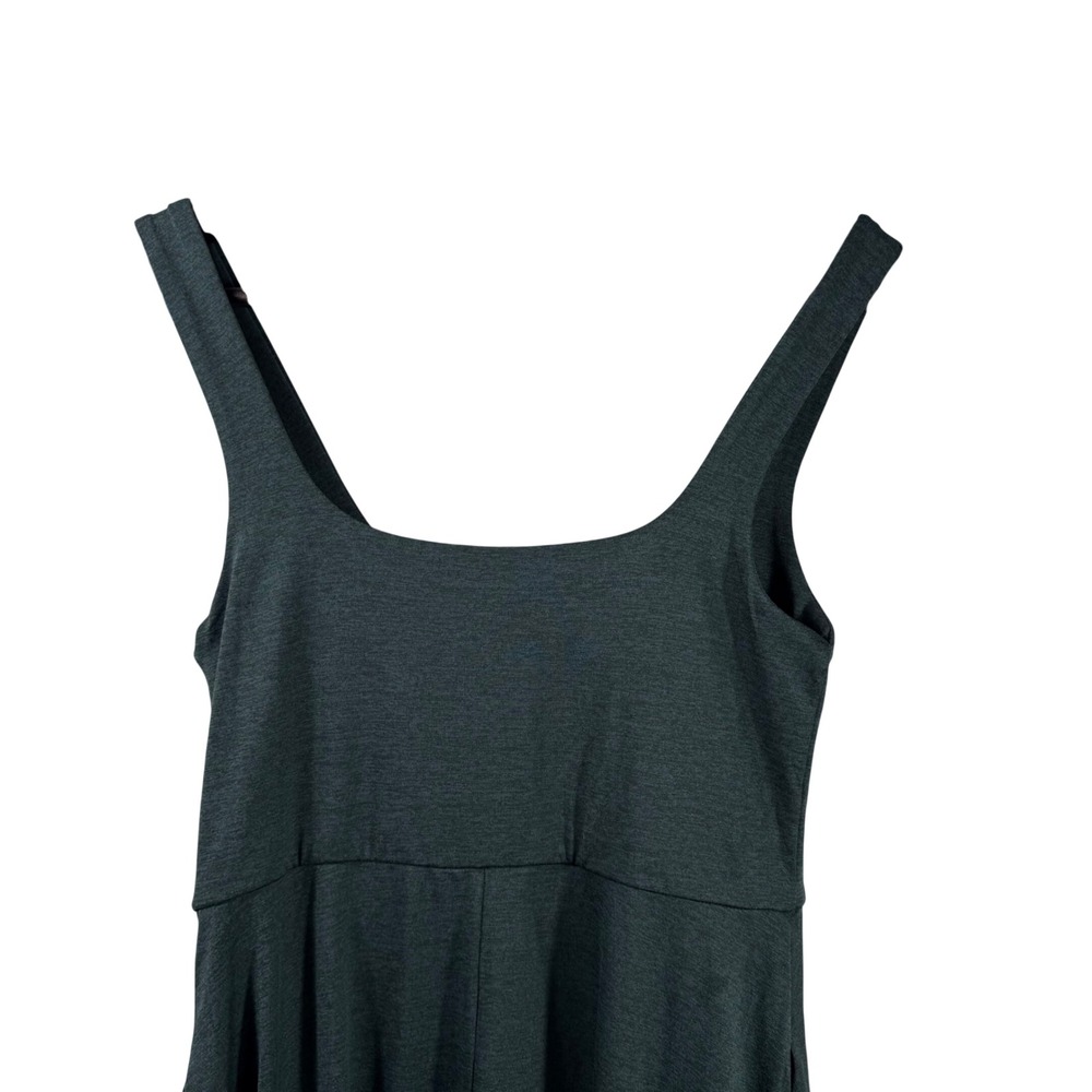 Quince Flowknit Breeze Fit & Flare Dress - Heather Green - Small - NWT - Picture 11 of 12
